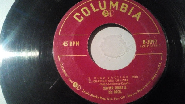 Xavier Cugat And His Orchestra : Cha Cha Cha (7", EP)