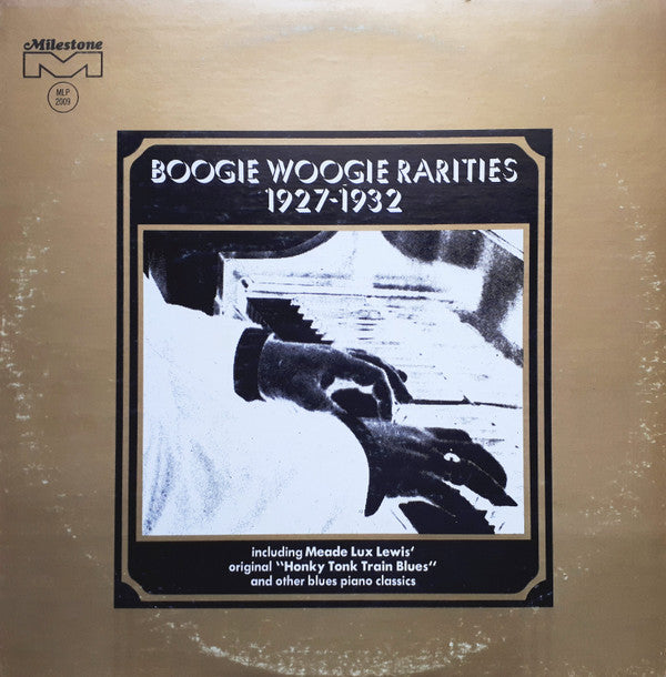 Various : Boogie Woogie Rarities 1927-1932 (LP, Album, Comp)