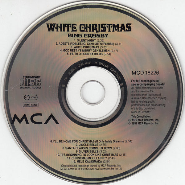 Bing Crosby : White Christmas (CD, Album, RE)