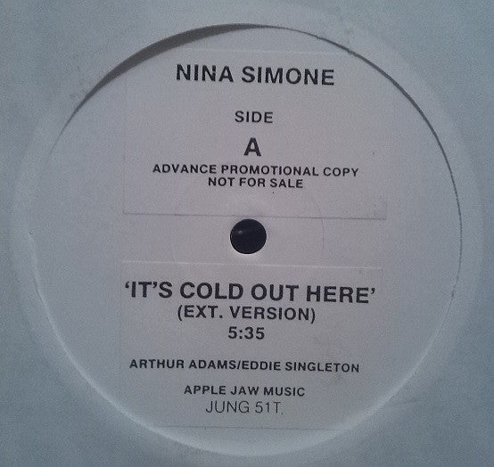 Nina Simone : It's Cold Out Here (12", Advance, Promo, W/Lbl, Sti)