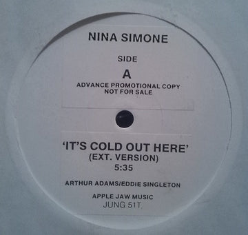 Nina Simone : It's Cold Out Here (12", Advance, Promo, W/Lbl, Sti)