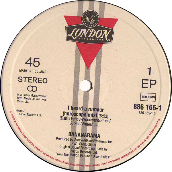 Bananarama : I Heard A Rumour (12", EP)