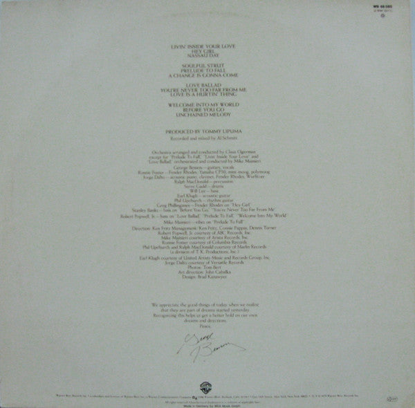 George Benson : Livin' Inside Your Love (2xLP, Album)