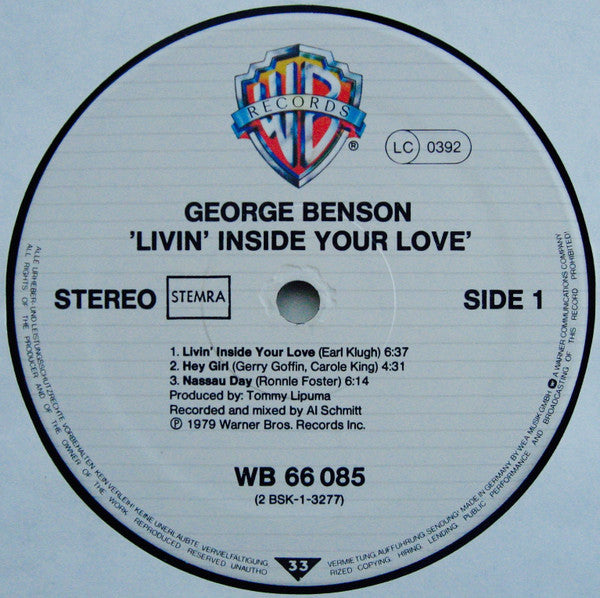 George Benson : Livin' Inside Your Love (2xLP, Album)