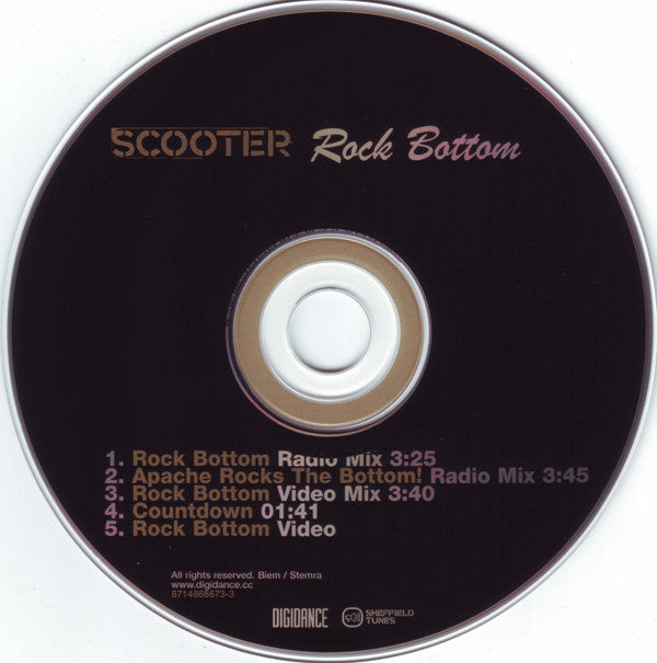 Scooter : Rock Bottom (CD, Single, Enh, Car)