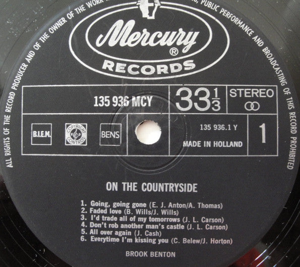 Brook Benton : On The Countryside (LP, Album, RE)