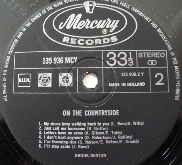 Brook Benton : On The Countryside (LP, Album, RE)