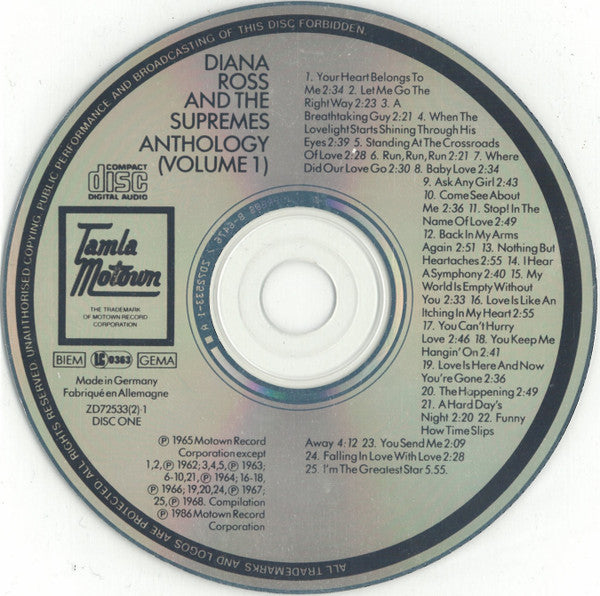 The Supremes : Anthology (2xCD, Comp)