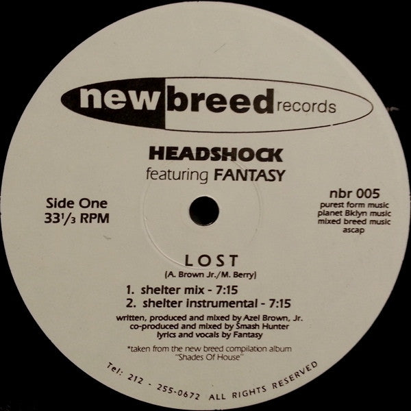 Headshock Featuring Fantasy (6) : Lost (12")