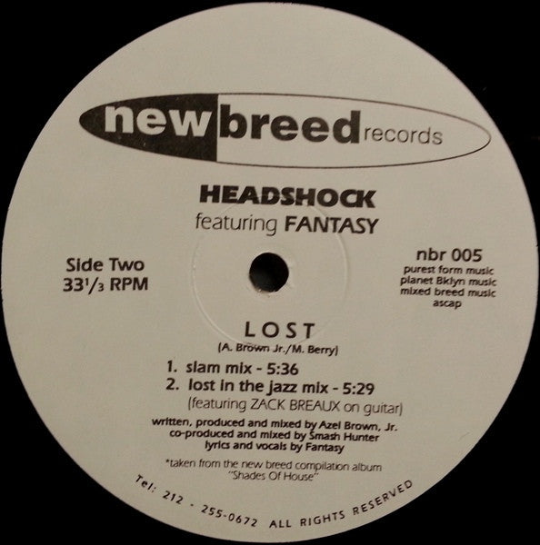 Headshock Featuring Fantasy (6) : Lost (12")