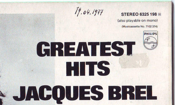 Jacques Brel : Greatest Hits (LP, Comp)