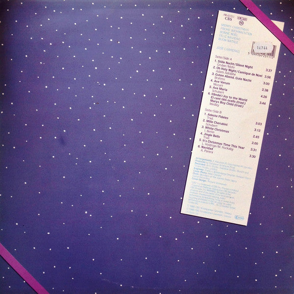 Jose Carreras* : Merry Christmas (LP, Album)