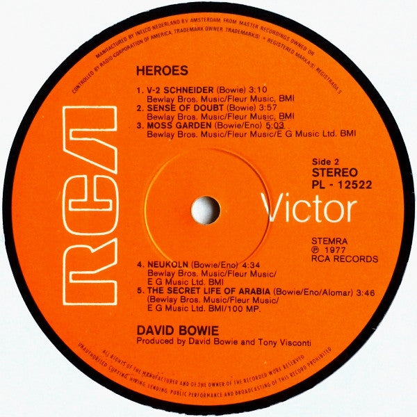 David Bowie : "Heroes" (LP, Album)