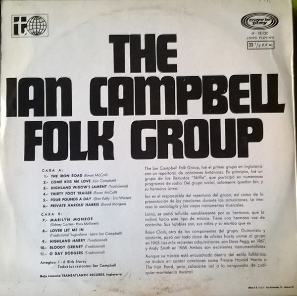 The Ian Campbell Folk Group : The Ian Campbell Folk Group (LP, Comp, Mono)