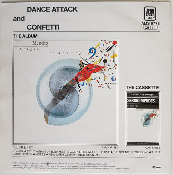 Sérgio Mendes : Dance Attack (7", Single)