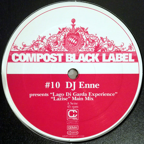 DJ Enne : Lago Di Garda Experience (12")