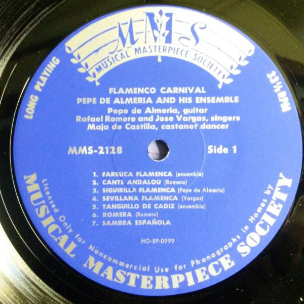 Pepe De Almeria, Rafael Romero, Jose Vargas, Maja De Castilla : Flamenco (Musik Der Spanischen Zigeuner) (LP, Mono)