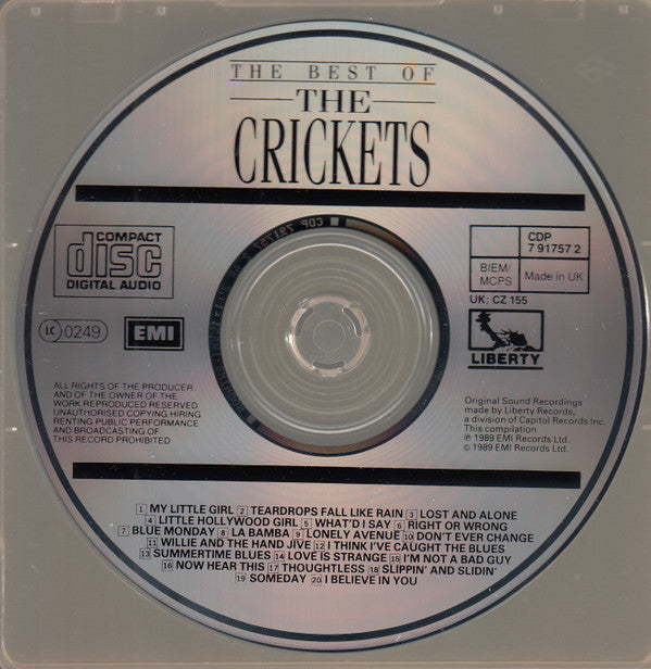 The Crickets (2) : The Best Of The Crickets (CD, Comp)