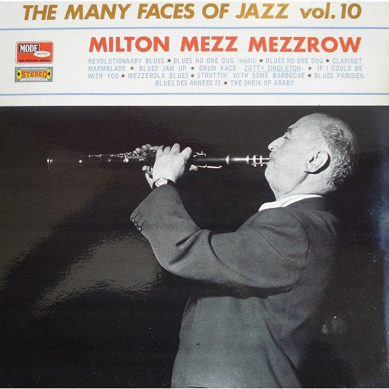 Mezz Mezzrow : The Many Faces Of Jazz Vol. 10 (LP, Comp)