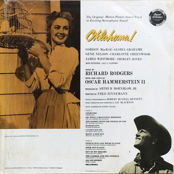 Rodgers & Hammerstein : Rodgers And Hammerstein's Oklahoma! (LP, Album, RE)