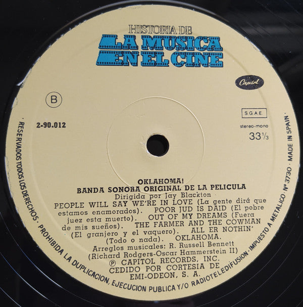 Rodgers & Hammerstein : Rodgers And Hammerstein's Oklahoma! (LP, Album, RE)