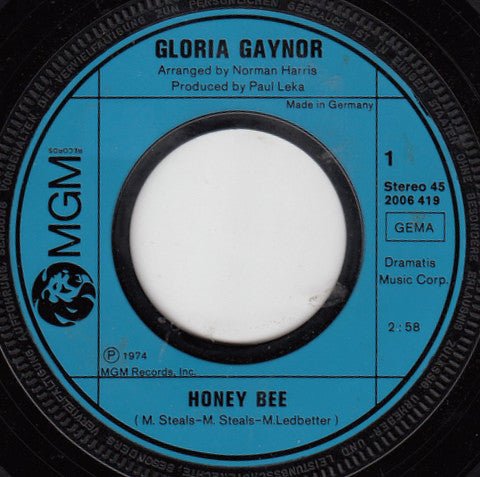 Gloria Gaynor : Honey Bee (7", Single)