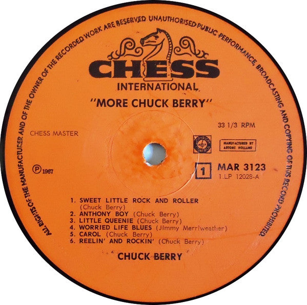 Chuck Berry : More Chuck Berry  (LP, Comp, Mono, RE)