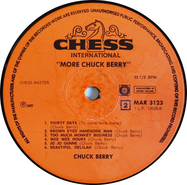 Chuck Berry : More Chuck Berry  (LP, Comp, Mono, RE)