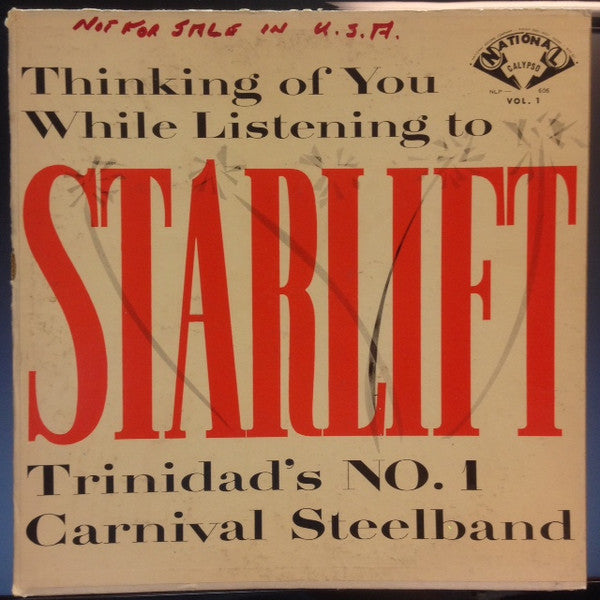 Mighty Sparrow, Angostura Starlift Steel Orchestra : Thinking of You While Listening to Starlift (LP, Album, Mono)