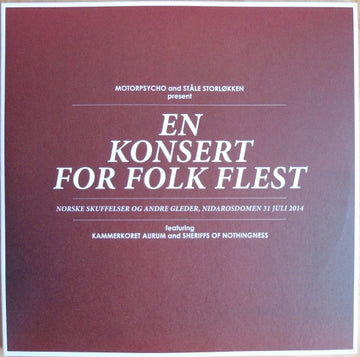 Motorpsycho And Ståle Storløkken Featuring Kammerkoret Aurum And Sheriffs Of Nothingness : En Konsert For Folk Flest (2xLP, Album, Ltd, Num, S/Edition + CD, Album + DVD)