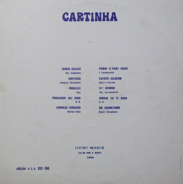 Longino : Cartinha (LP, Album)