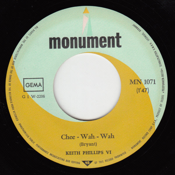 Keith Phillips VI : Chee Wah Wah (7", Single)