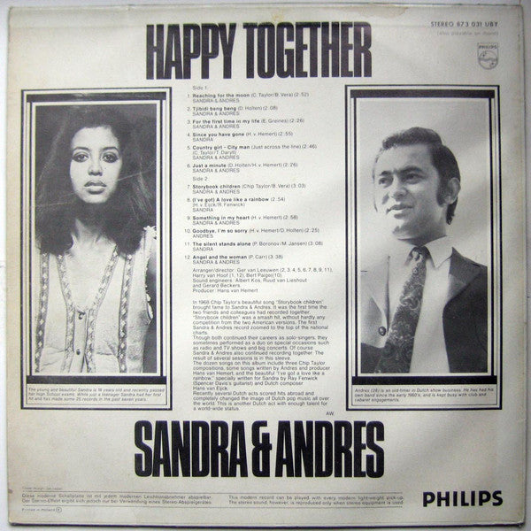Sandra & Andres : Happy Together (LP, Album)