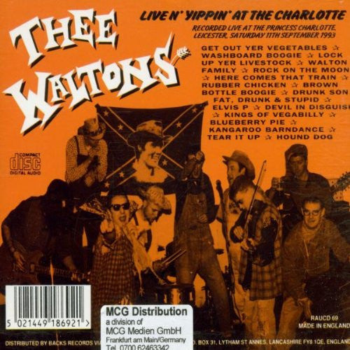 Thee Waltons : Drunk Again. Live 'n Yippin' At The Charlotte (CD)