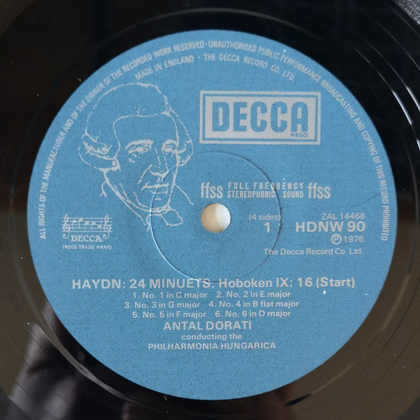 Haydn*, Philharmonia Hungarica, Antal Dorati : 24 Minuets (2xLP)