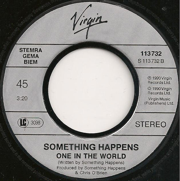 Something Happens : Parachute (7", Single)