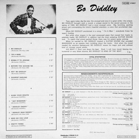 Bo Diddley : Bo Diddley (LP, Album, Comp, RE)