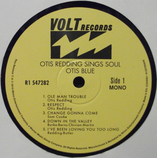 Otis Redding : Otis Blue / Otis Redding Sings Soul (LP, Album, Mono, RE + LP, Album, RE + 7", Single, )