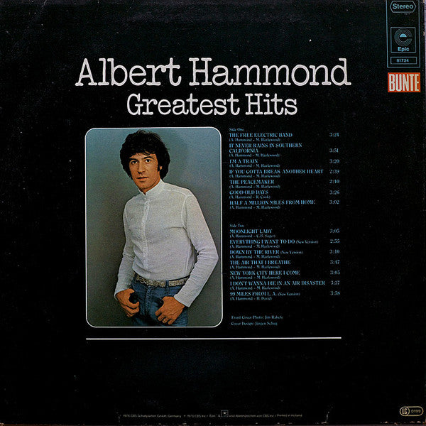 Albert Hammond : Greatest Hits (LP, Comp)