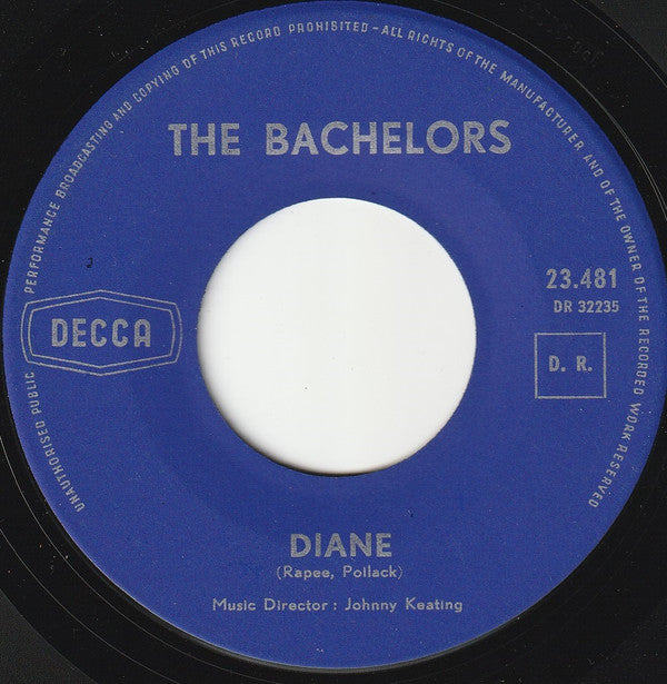 The Bachelors : Diane (7", Single)