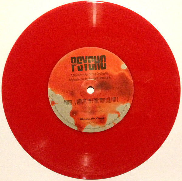 Bernard Herrmann : Psycho (A Narrative For String Orchestra) (7", EP, RSD, Mono, Ltd, Num, Red)