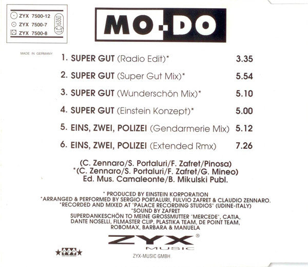 Mo-Do : Super Gut (CD, Maxi)