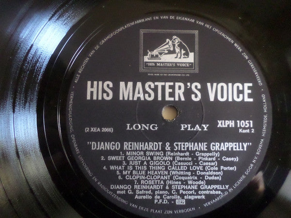 Django Reinhardt & Stephane Grappelly* : Django Reinhardt & Stephane Grappelly  (LP, Album, Mono)