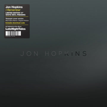 Jon Hopkins : I Remember (10", RSD, Ltd, Whi)