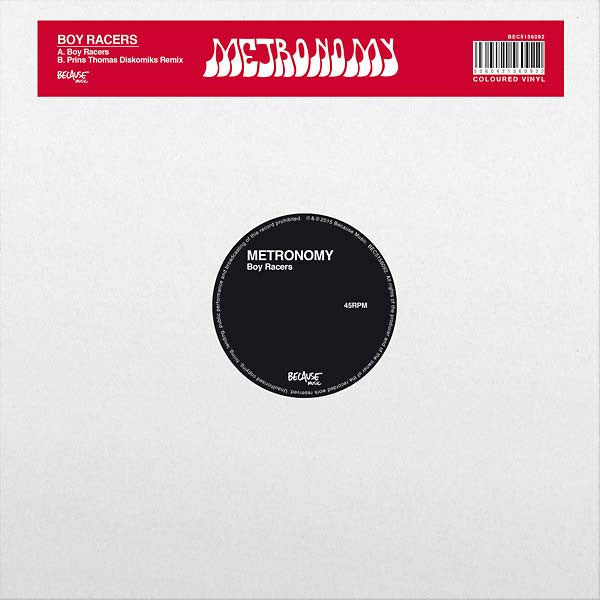 Metronomy : Boy Racers (12", RSD, Ltd, Red)