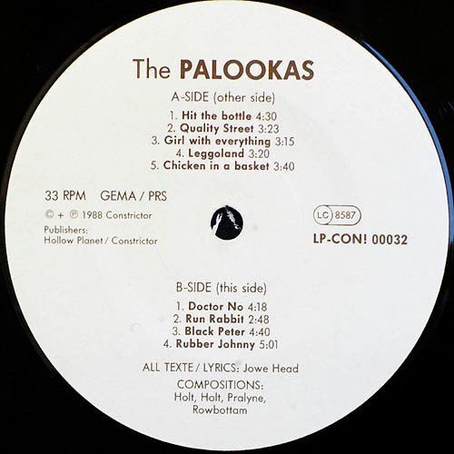The Palookas : Hit The Bottle (LP, Album)