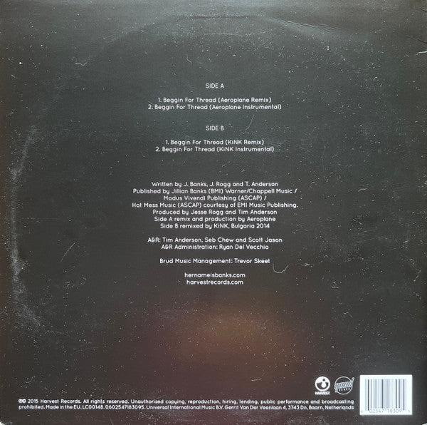 BANKS (7) : The Remixes Part 2 (12", RSD, Single, Ltd)