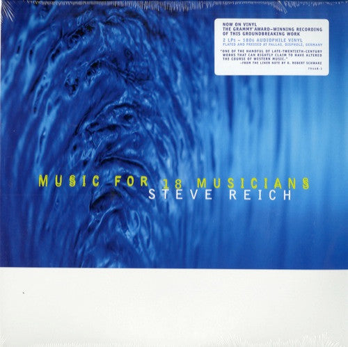 Steve Reich : Music For 18 Musicians (2xLP, Album, RSD, Ltd, Num, RE)