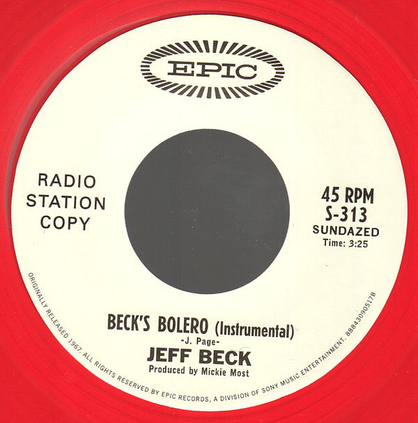 Jeff Beck : Hi Ho Silver Lining (7", Ltd, RE, Red)