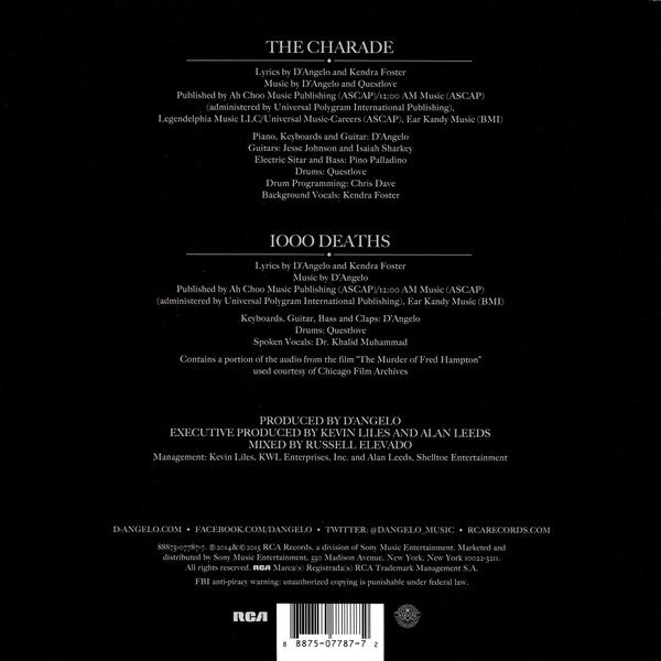 D'Angelo And The Vanguard (3) : The Charade / 1000 Deaths (7", RSD, Single, Ltd)